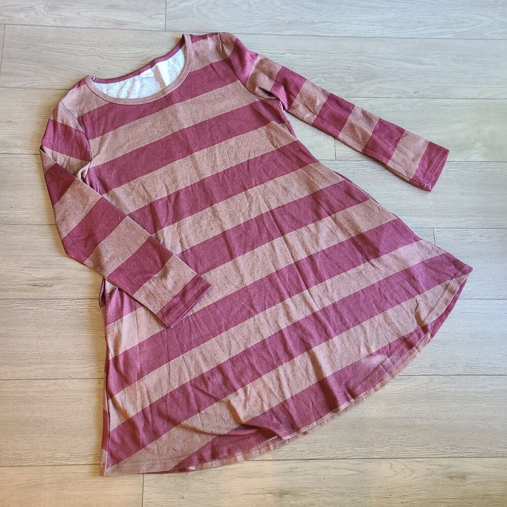 New Large Plus Striped Dress Tunic